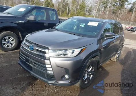 2019 Toyota Highlander Hybrid Limited Platinum z USA, uszkodzony, nr VIN 5TDDGRFH9KS056694